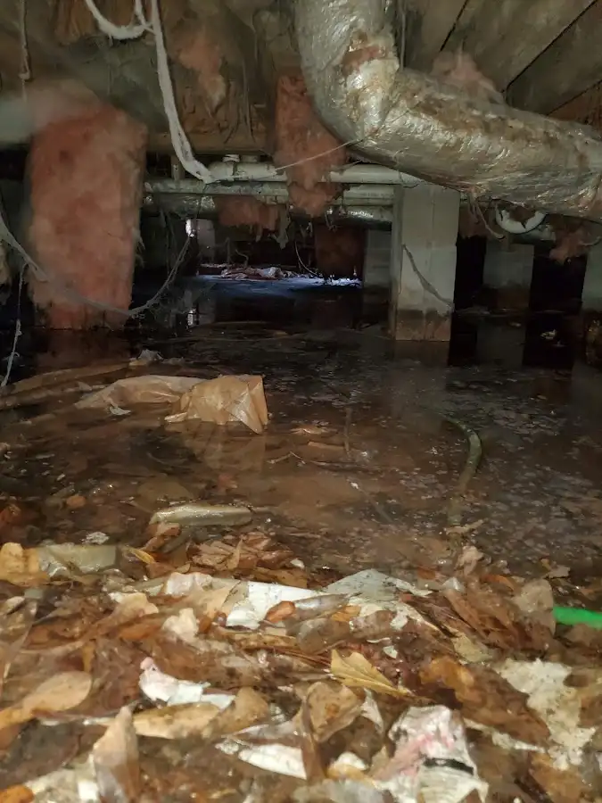 Crawl space flood assessment for Commercial Water Damage Restoration in Santaquin