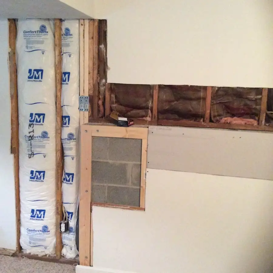 Wall insulation replacement during Contents Cleaning & Restoration in Santaquin